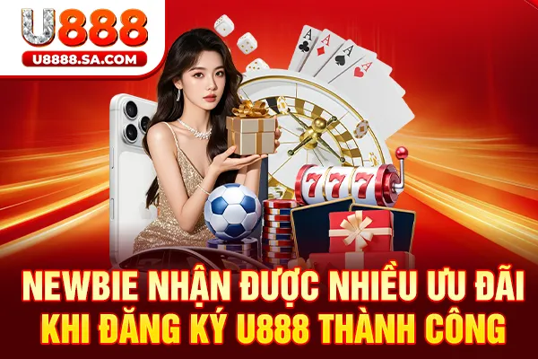 Newbie nhận được nhiều ưu đãi khi đăng ký U888 thành công