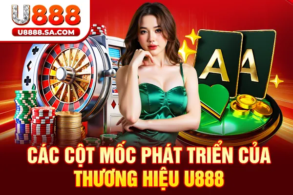 Các cột mốc phát triển của thương hiệu U888